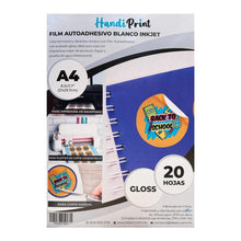 Cargar imagen en el visor de la galería, Vinil imprimible adhesivo blanco glossy