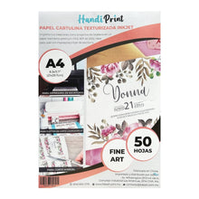 Cargar imagen en el visor de la galería, Cartulina Blanca Texturizada