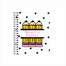 Cargar imagen en el visor de la galería, Libreta portadas maestr@s 🍎