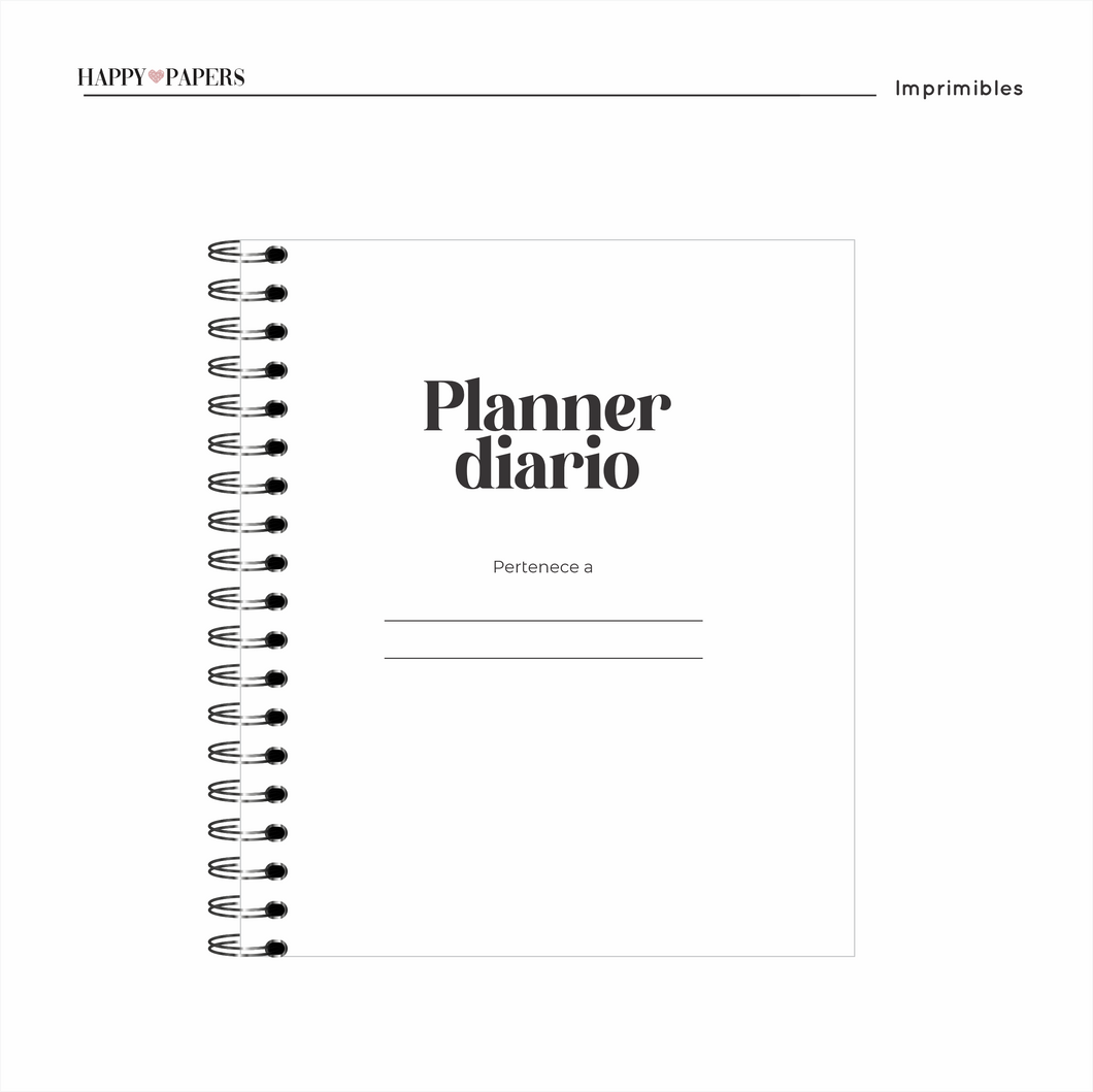 Imprimible Planner diario